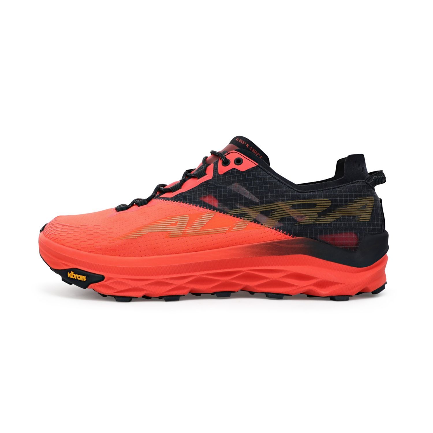 Altra Mont Blanc Men's Trail Running Shoes Coral / Black | South Africa-36195849